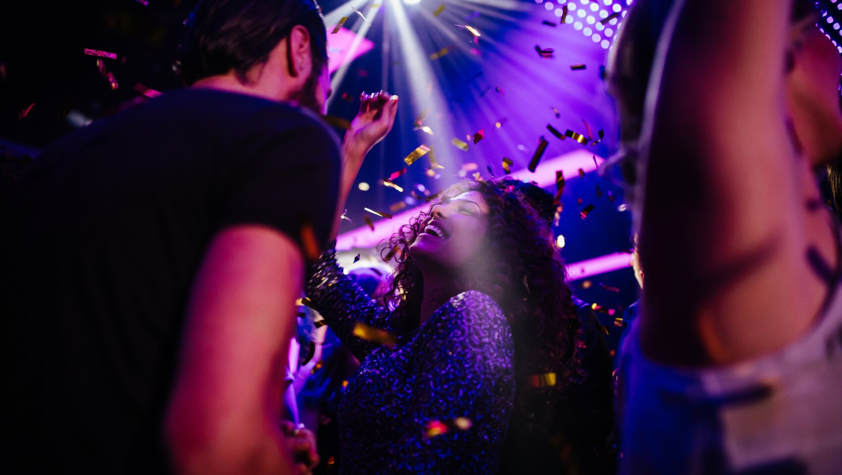 women dancing at a club