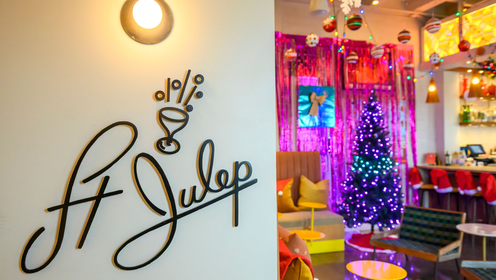 Holiday pop-up bar at St. Julep at Kimpton Sylvan Hotel