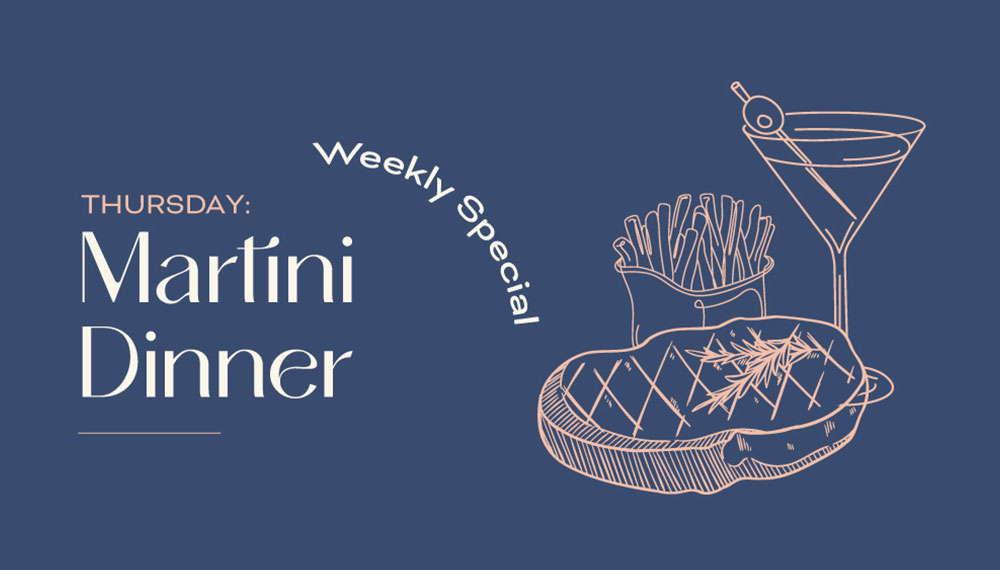 Martini Dinner Event Flyer